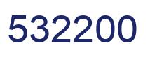 Number 532200 blue image