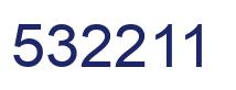 Number 532211 blue image