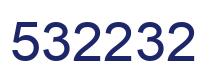 Number 532232 blue image