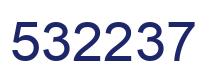 Number 532237 blue image