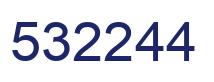 Number 532244 blue image