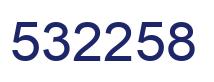 Number 532258 blue image