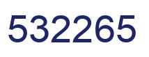 Number 532265 blue image