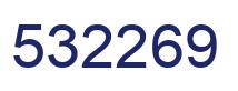 Number 532269 blue image