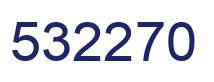 Number 532270 blue image