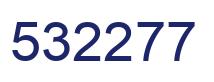 Number 532277 blue image
