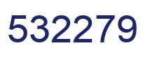 Number 532279 blue image