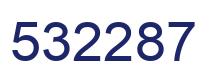 Number 532287 blue image