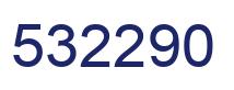 Number 532290 blue image