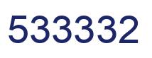 Número 533332 imagen azul
