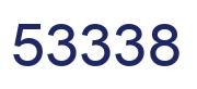 Number 53338 blue image