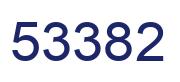 Number 53382 blue image