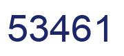 Number 53461 blue image