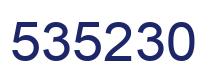 Number 535230 blue image