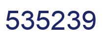 Number 535239 blue image