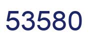 Number 53580 blue image