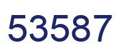 Number 53587 blue image