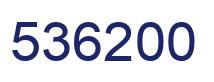 Número 536200 imagen azul