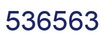 Number 536563 blue image