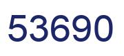 Number 53690 blue image
