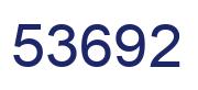 Number 53692 blue image