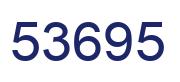 Number 53695 blue image