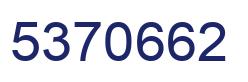 Number 5370662 blue image