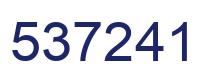 Number 537241 blue image