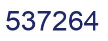 Number 537264 blue image