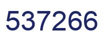 Number 537266 blue image