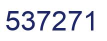 Number 537271 blue image
