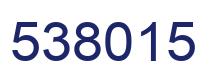 Number 538015 blue image