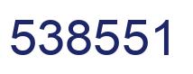 Number 538551 blue image