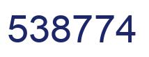 Número 538774 imagen azul