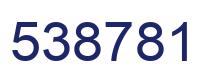 Número 538781 imagen azul
