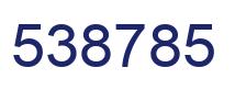 Number 538785 blue image