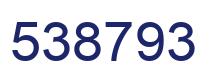 Number 538793 blue image