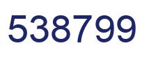 Number 538799 blue image
