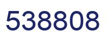 Number 538808 blue image