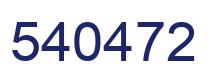 Number 540472 blue image
