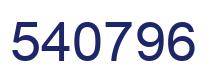 Number 540796 blue image