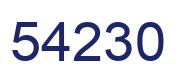 Número 54230 imagen azul