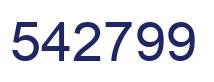Number 542799 blue image
