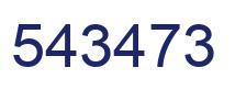 Number 543473 blue image