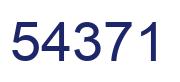 Número 54371 imagen azul