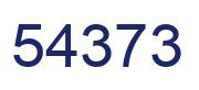Número 54373 imagen azul