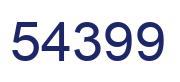 Número 54399 imagen azul