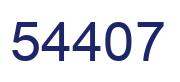 Número 54407 imagen azul