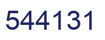 Number 544131 blue image