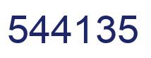 Número 544135 imagen azul